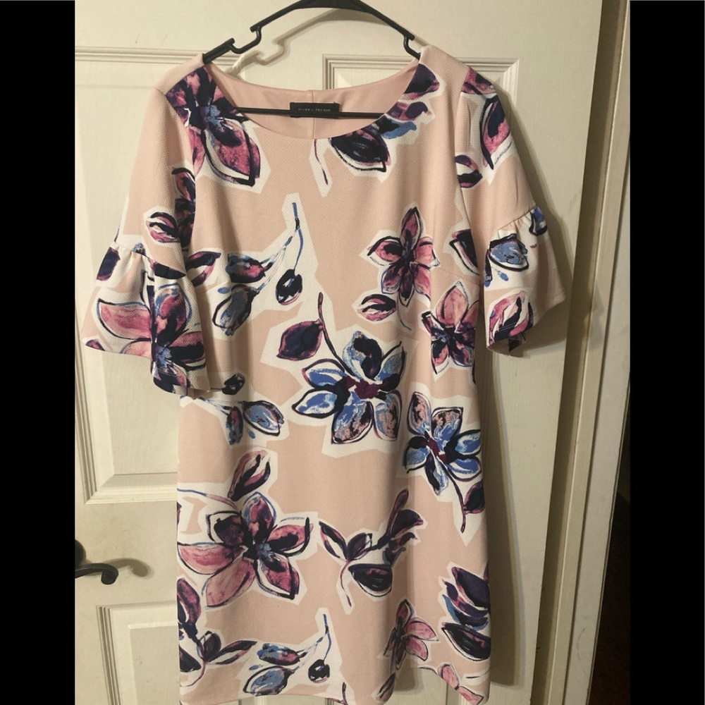 Ivanka Trump floral dress.  Bell sleeves.